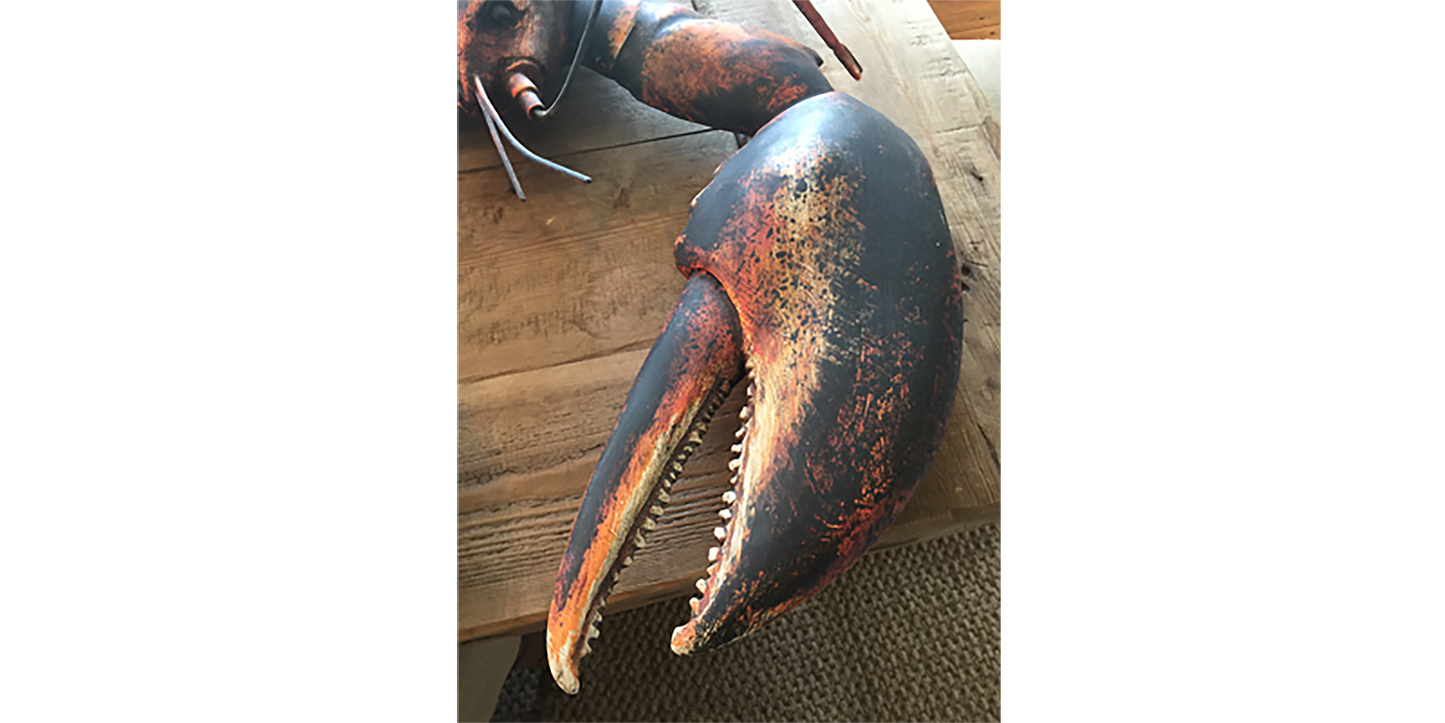 4’ Wood and Steel Lobster