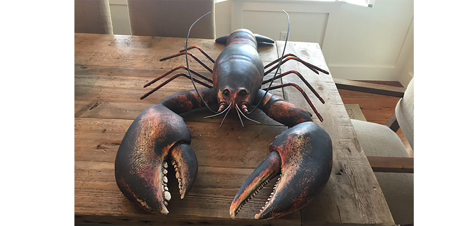 4’ Wood and Steel Lobster