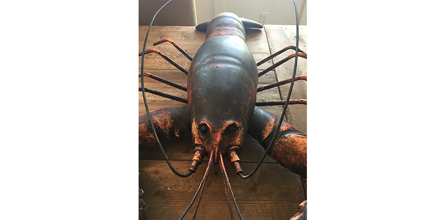 4’ Wood and Steel Lobster